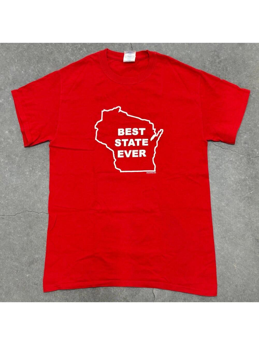 Gildan Madison Wisconsin State T Shirt